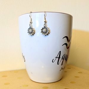 Handmade Earrings Sunflower Charms